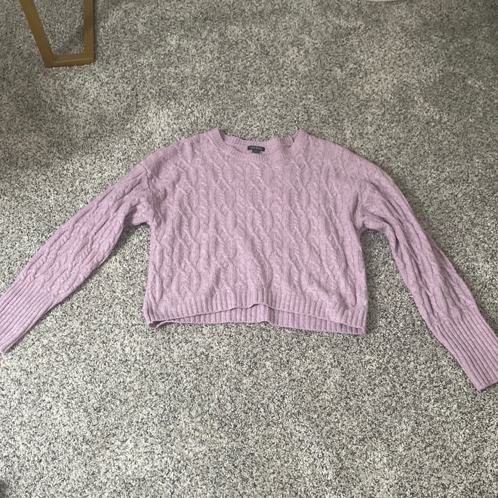 Purple knit sweater from target
